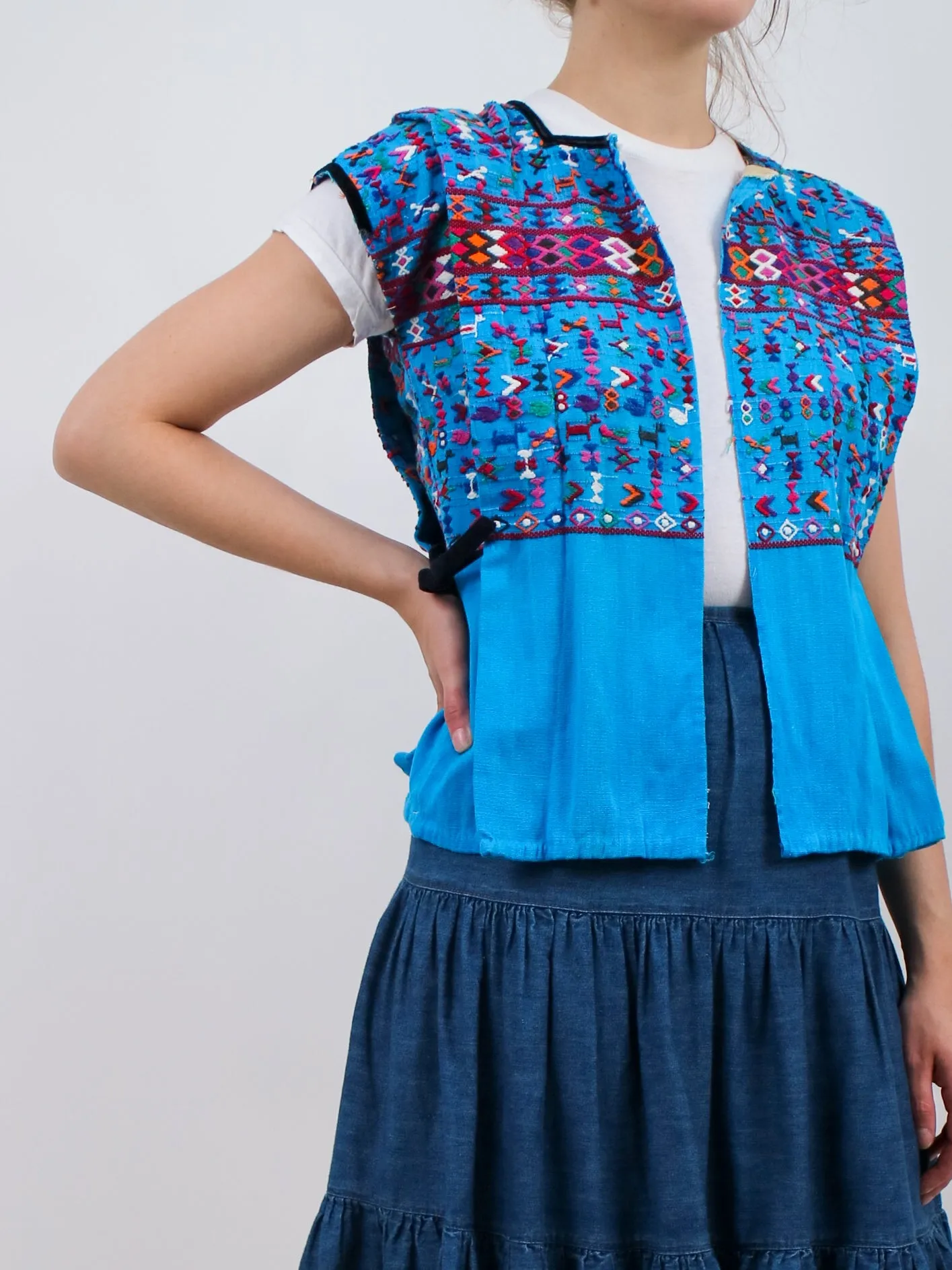 1970s Hand Embroidered Vest