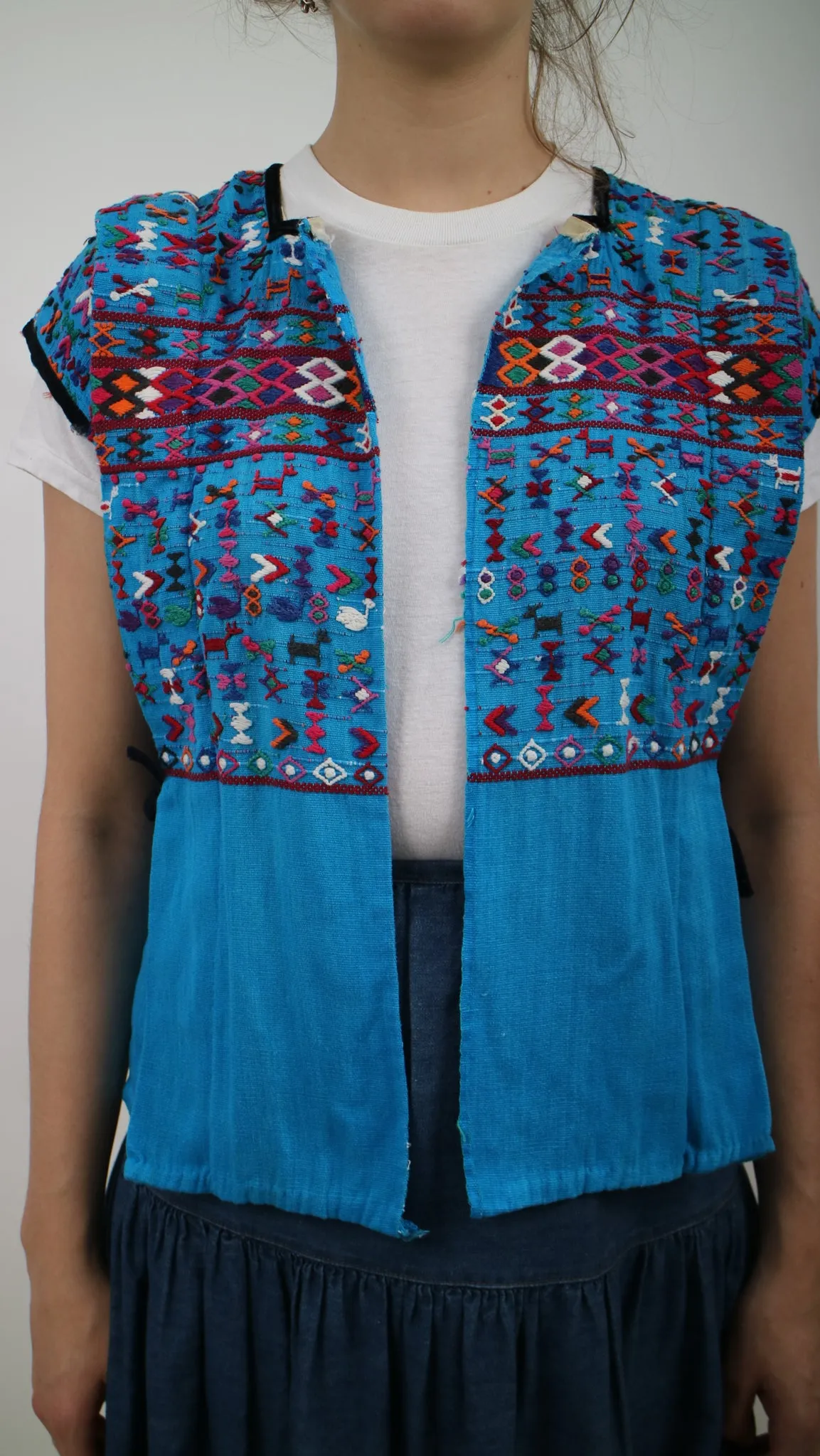 1970s Hand Embroidered Vest