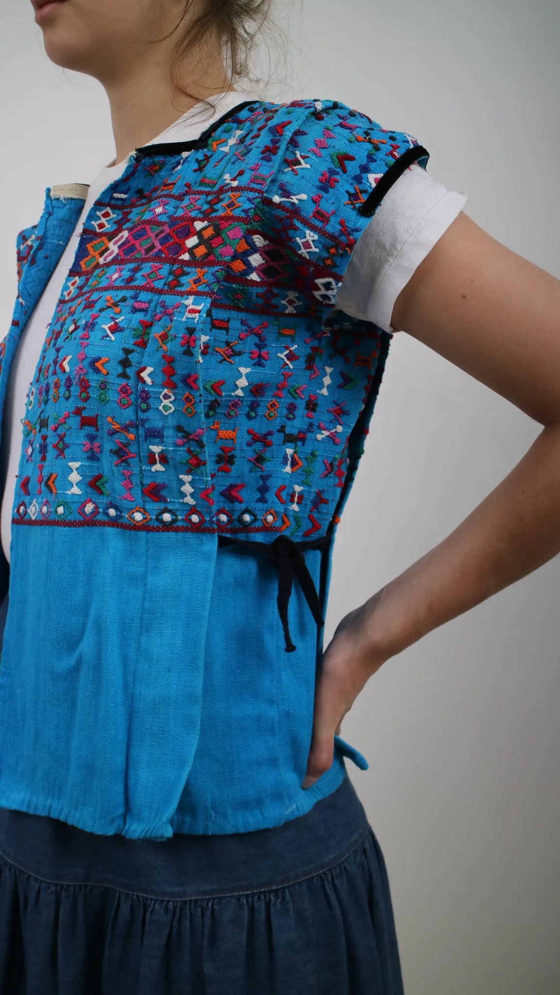 1970s Hand Embroidered Vest