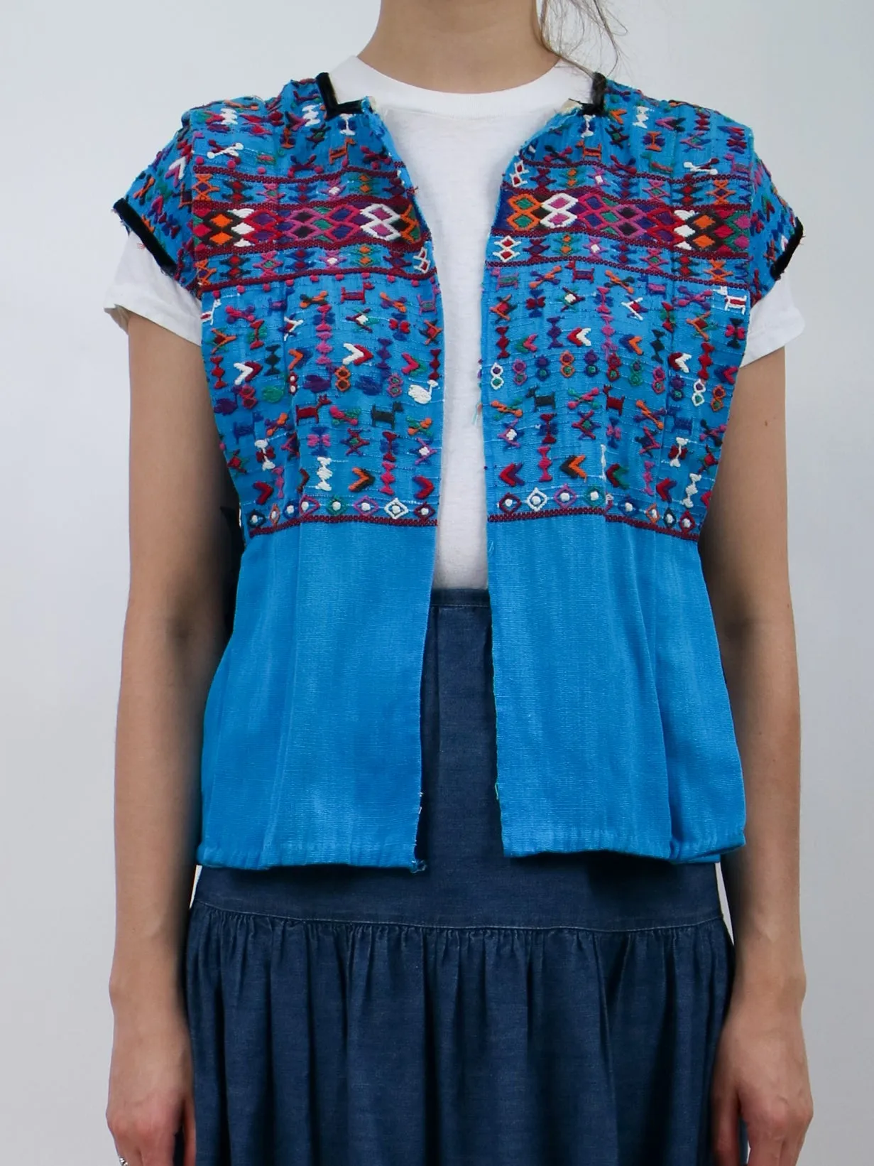 1970s Hand Embroidered Vest