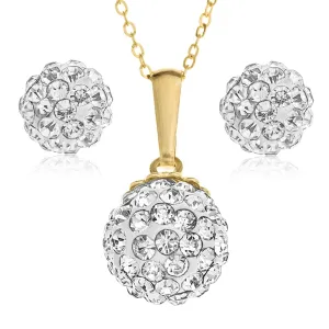 9ct Yellow Gold Ball Jewellery Set