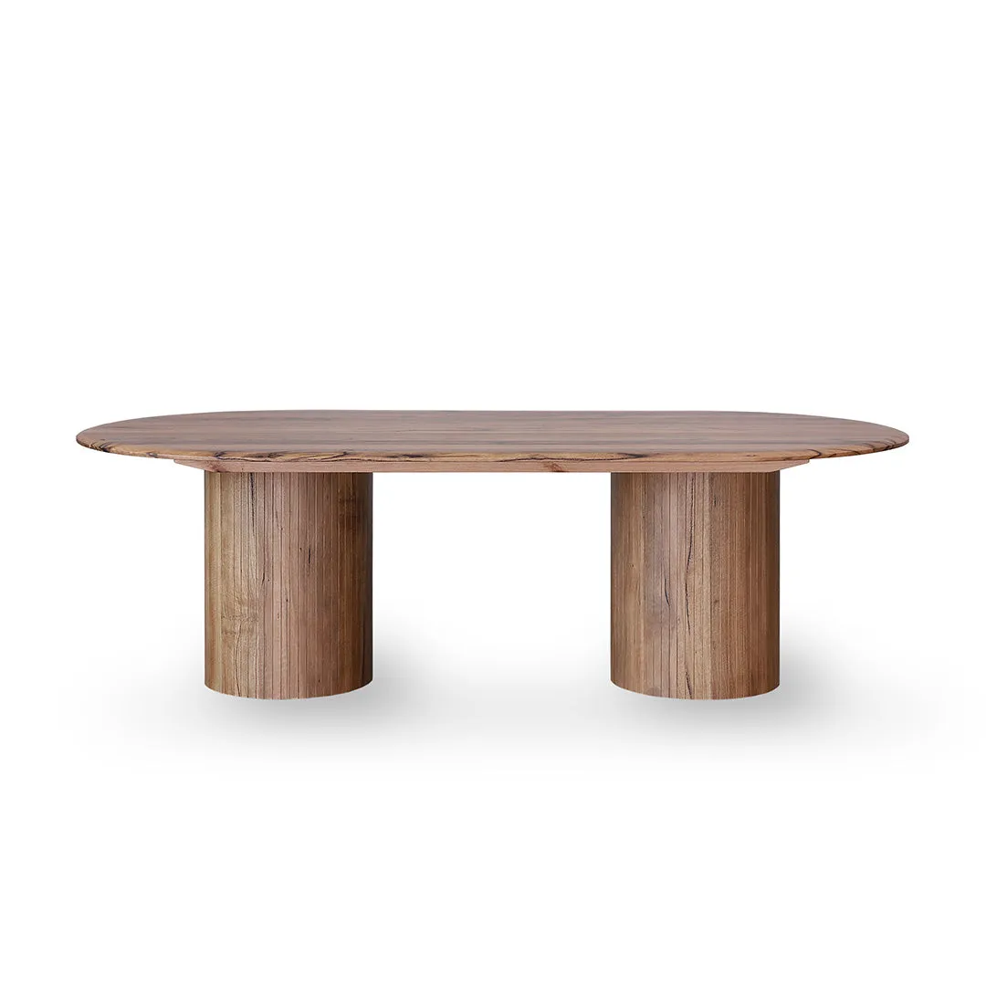 Adsila 2.4m Oval Dining Table - Natural