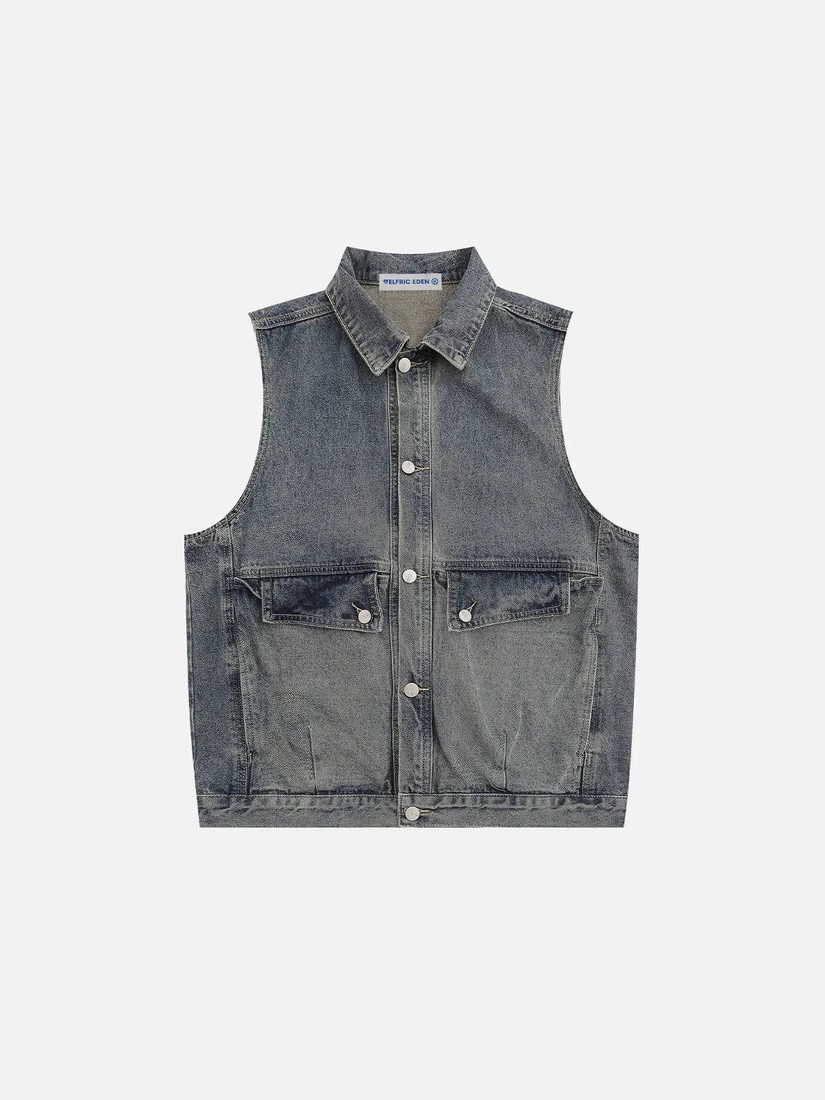 Aelfric Eden Big Pocket Washed Denim Vest