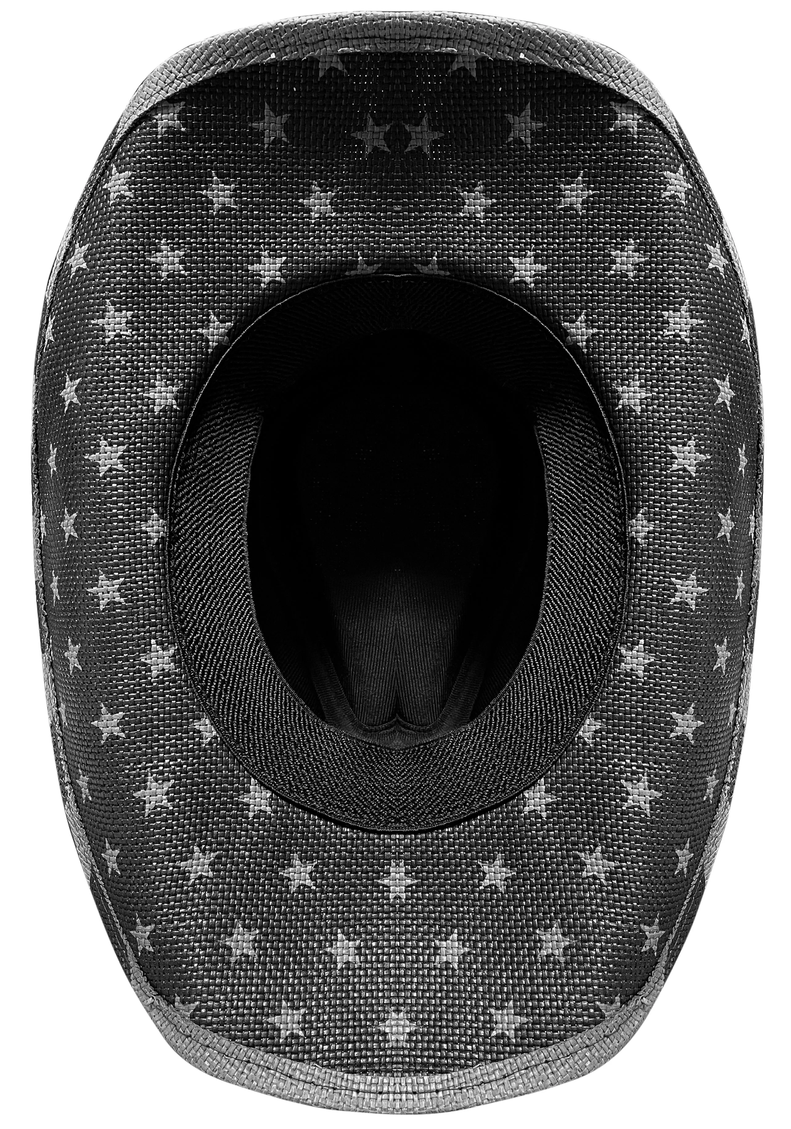 Americano Black White United States Flag Cowboy Hat