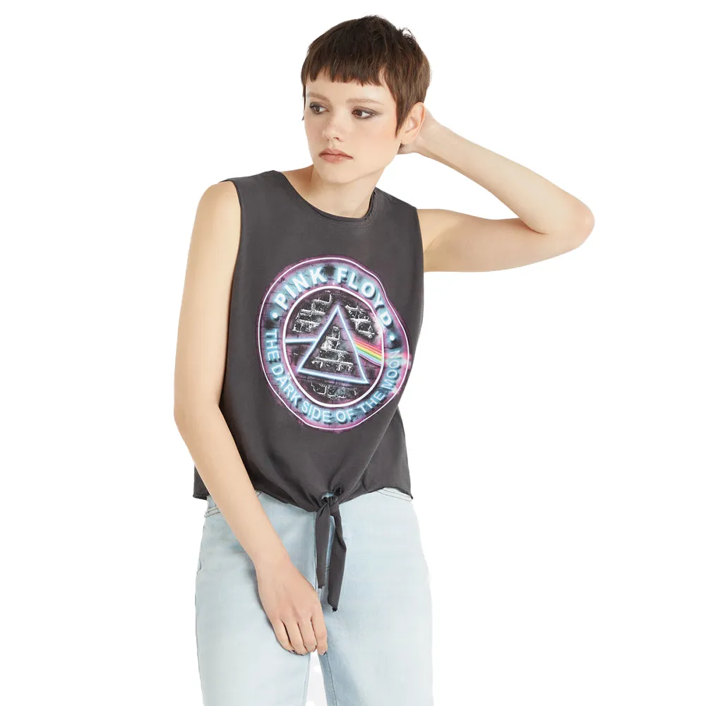 Amplified Womens/Ladies Pink Floyd Sleeveless T-Shirt