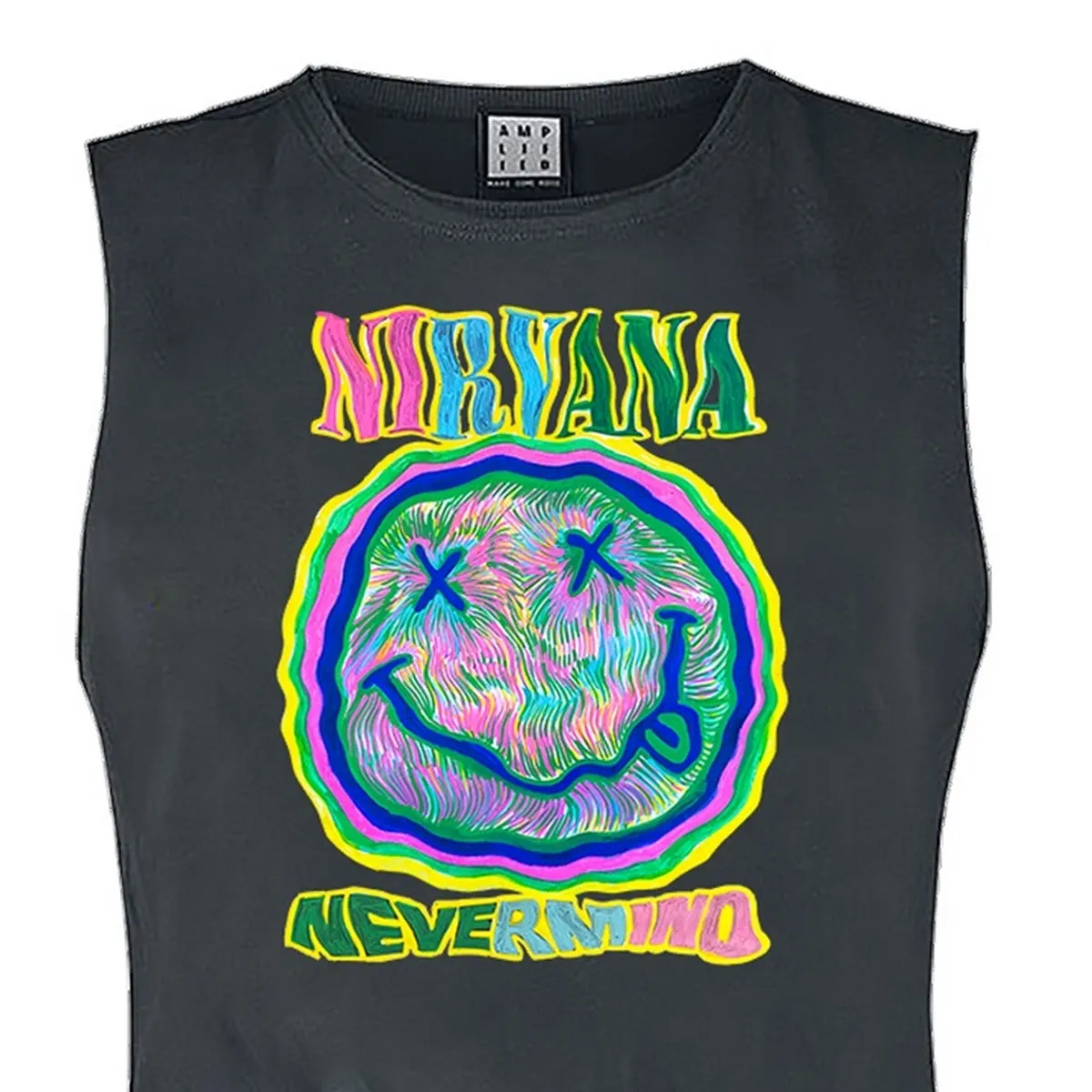 Amplified Womens/Ladies Scribble Nirvana Sleeveless Tank Top