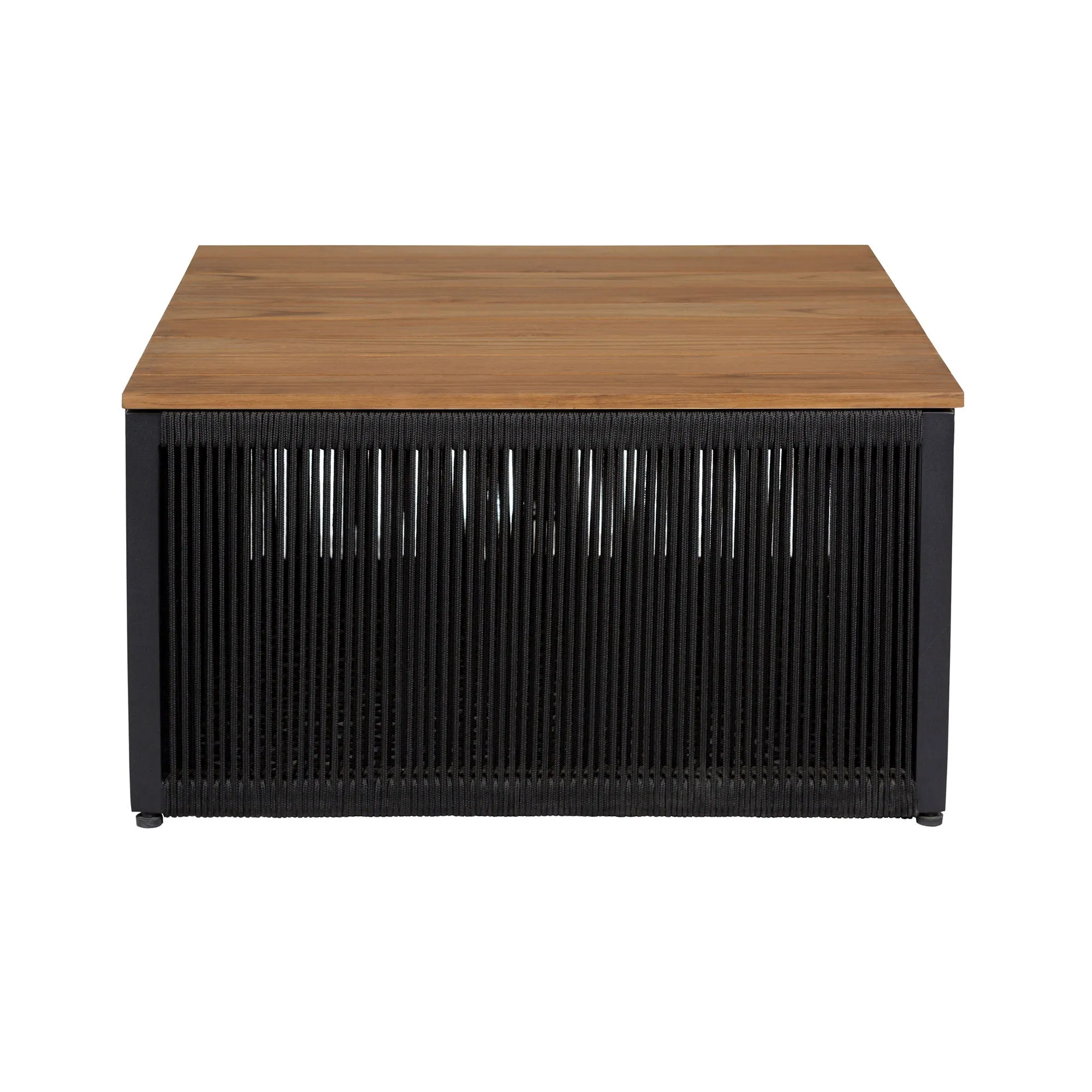 Artesia - Outdoor Patio Coffee Table - Teak / Black