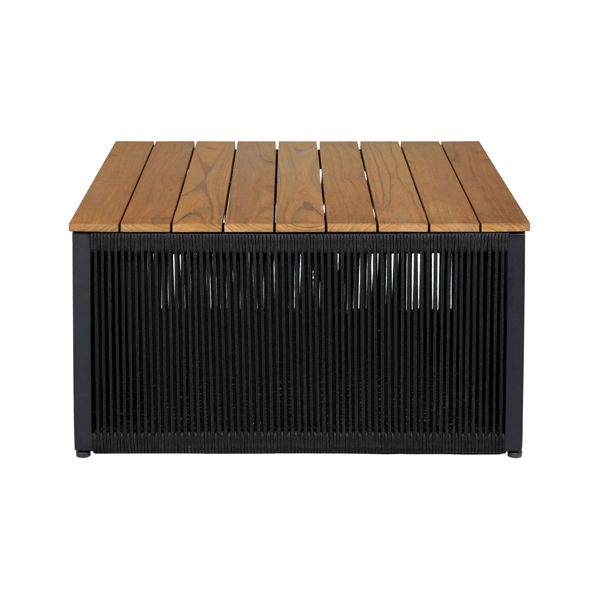 Artesia - Outdoor Patio Coffee Table - Teak / Black