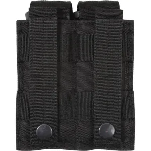 Black - Tactical MOLLE Double 9MM Pistol Mag Pouch