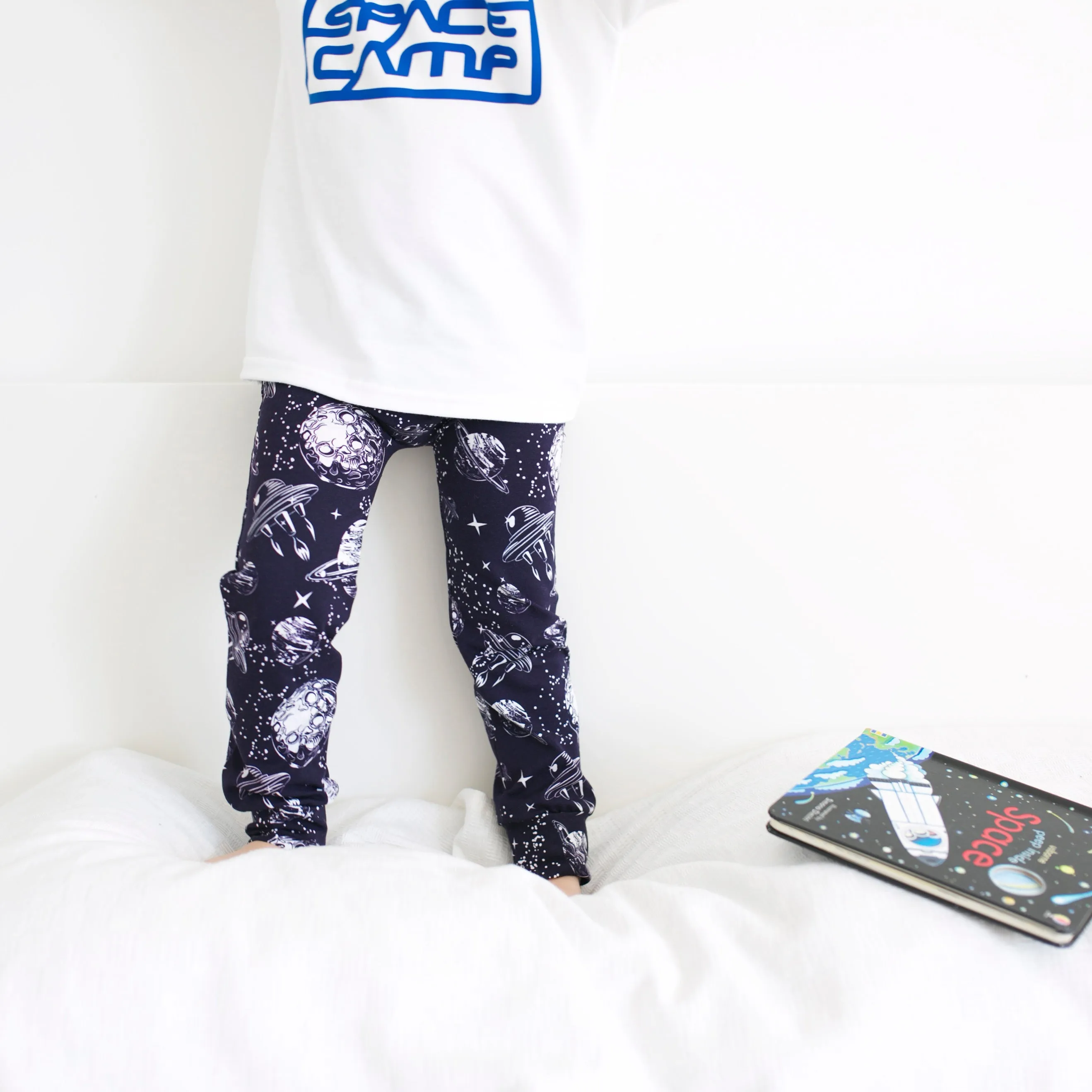 Blue Space Leggings