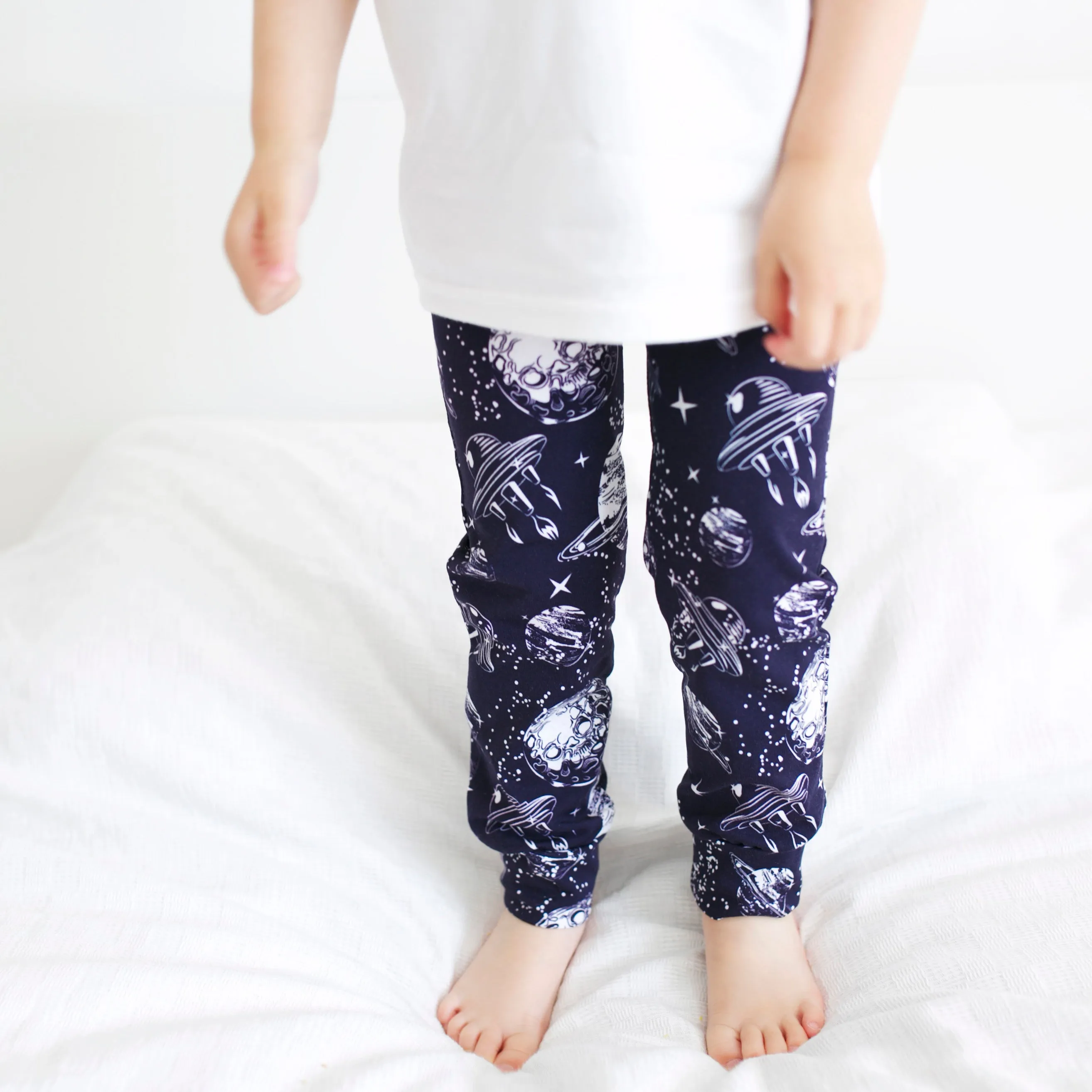 Blue Space Leggings