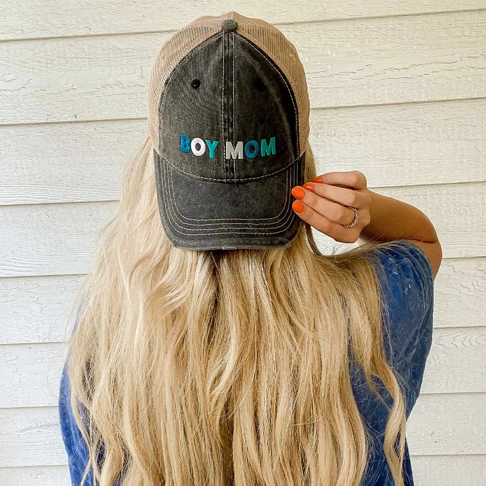 Boy Mom Wholesale Women's Trucker Hats - Multicolored