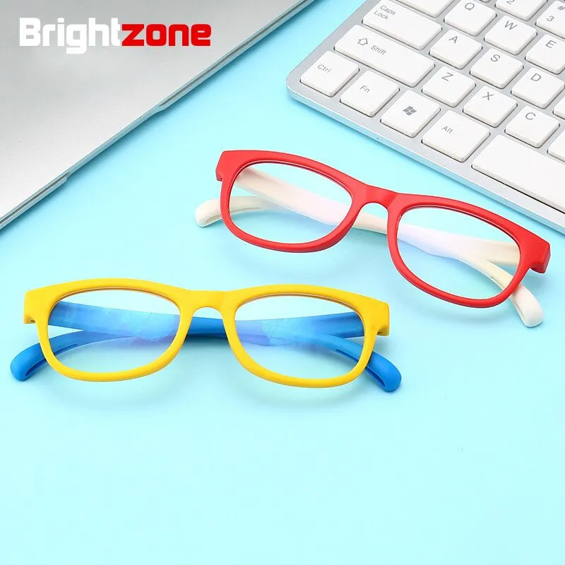 Brightzone Unisex Full Rim Tr 90 Titanium Round Eyeglasses  R885