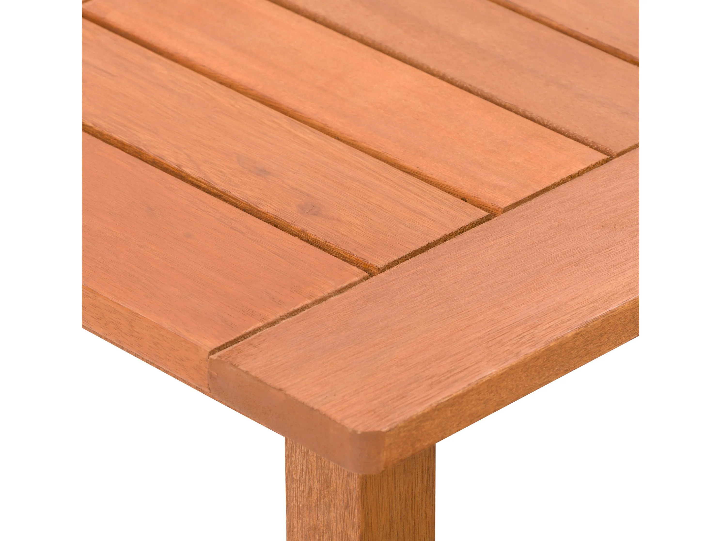 Brown Hardwood Outdoor Coffee Table