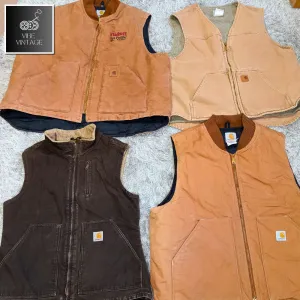 CARHARTT VESTS WOODY  BROWN BUNDLE - 6 PCS