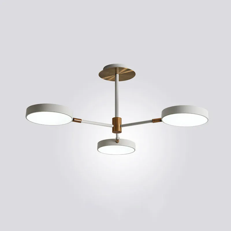 Contemporary Acrylic Drum Pendant Chandelier with Sputnik Design - Stylish Suspension Lighting Fixture