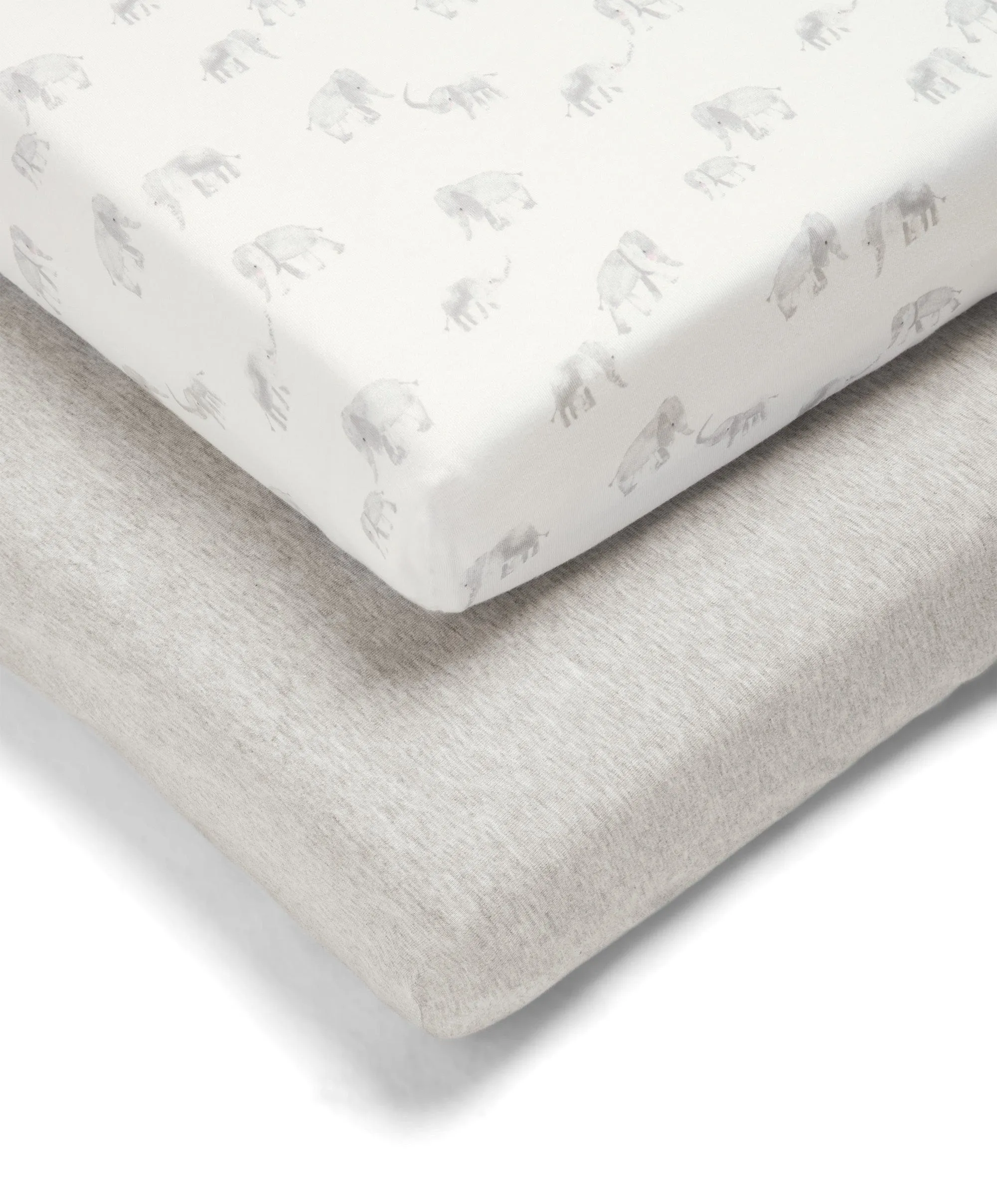 Cotbed Fitted Sheets (2 Pack) - Elephant