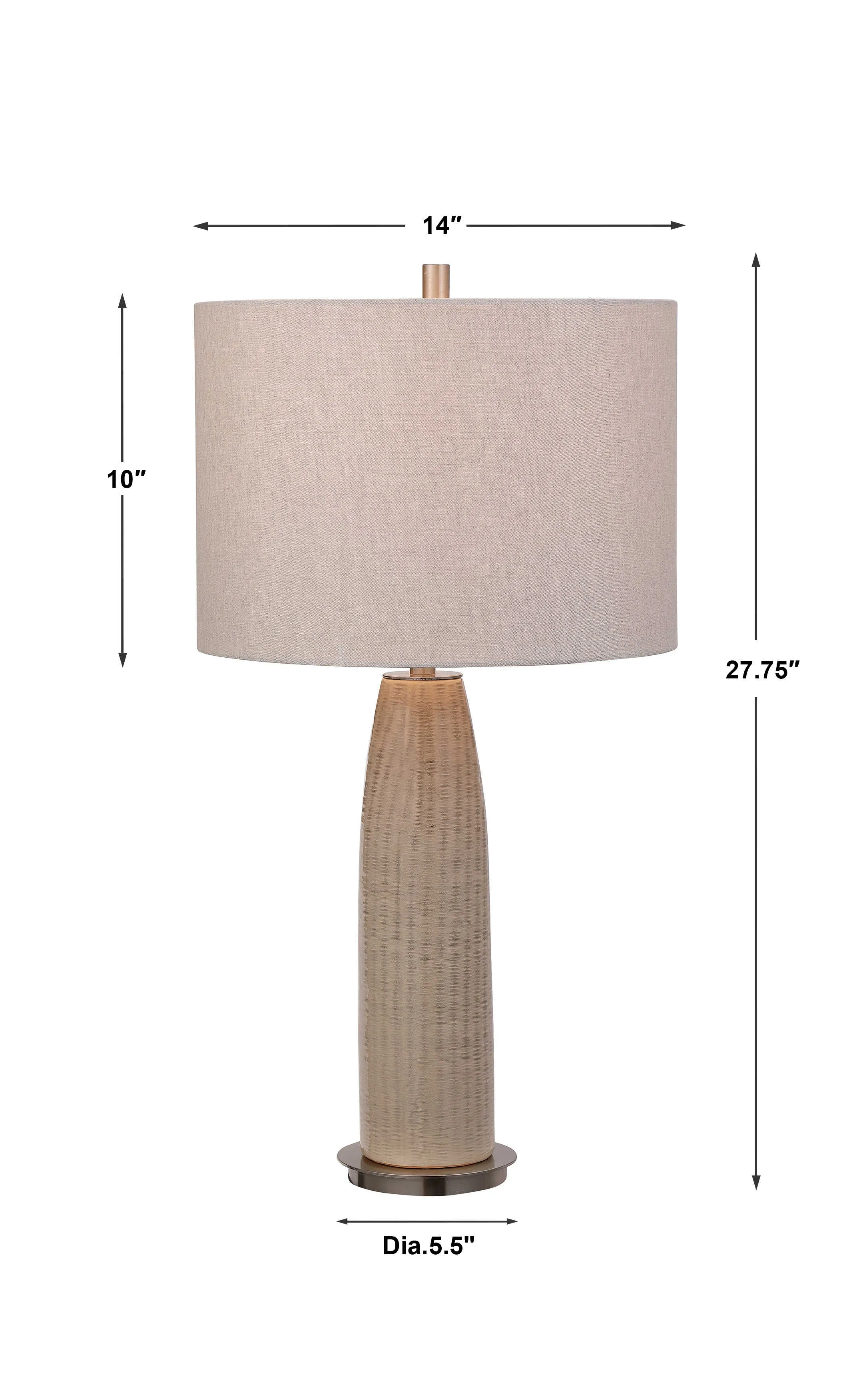 Delgado Light Gray Table Lamp