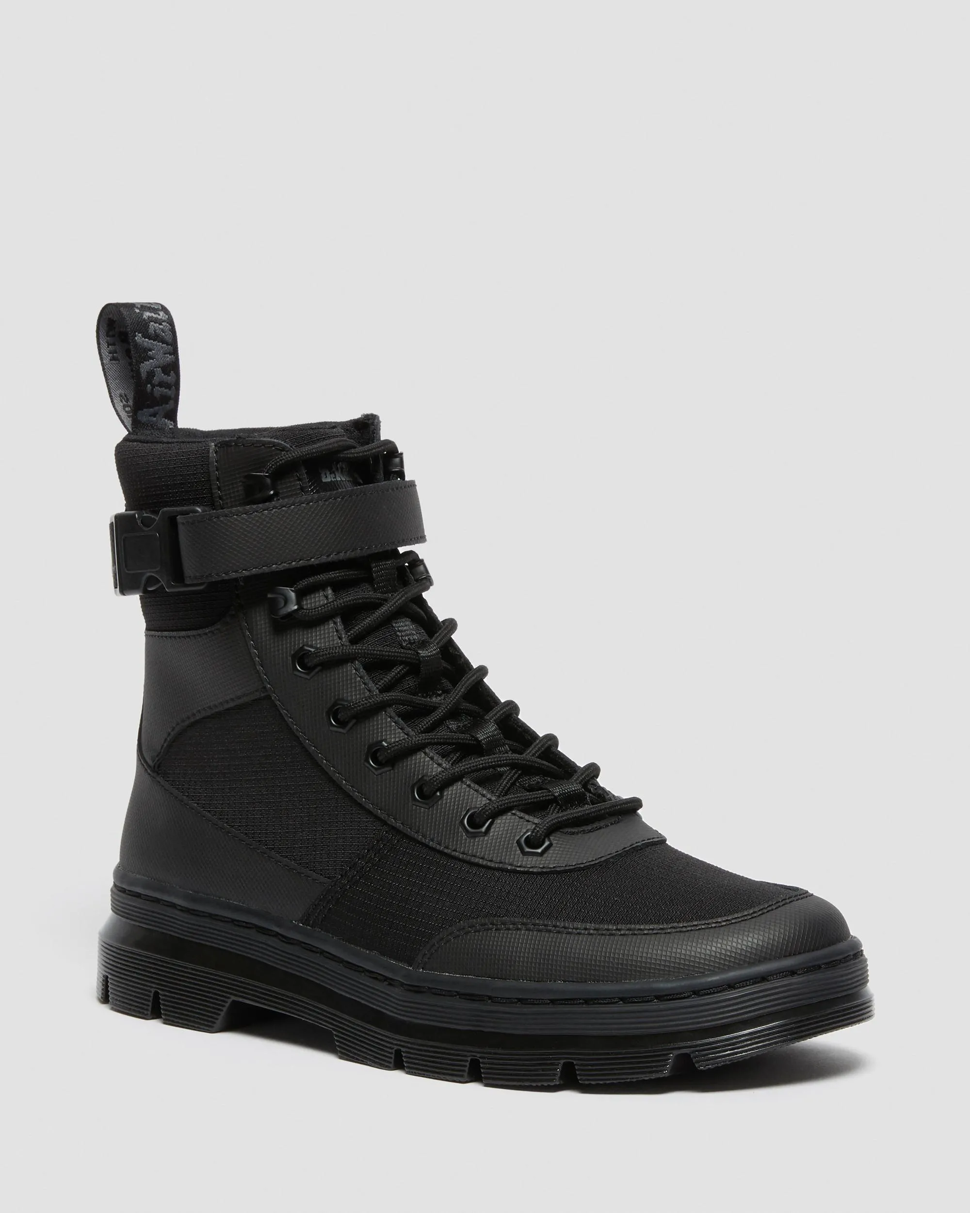 Dr. Combs casual boot in technical polyester. Martens