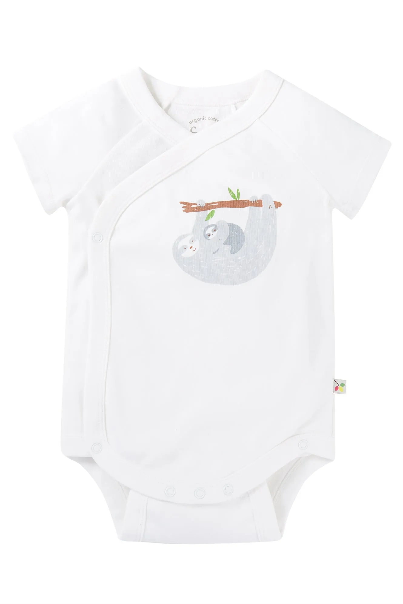 Frugi Shay 2 Pack Body - Sleepy Sloths/Soft White