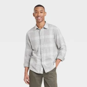 Goodfellow & Co Men's Reversible Button Down Shirt Casual All-Season 100% Cotton