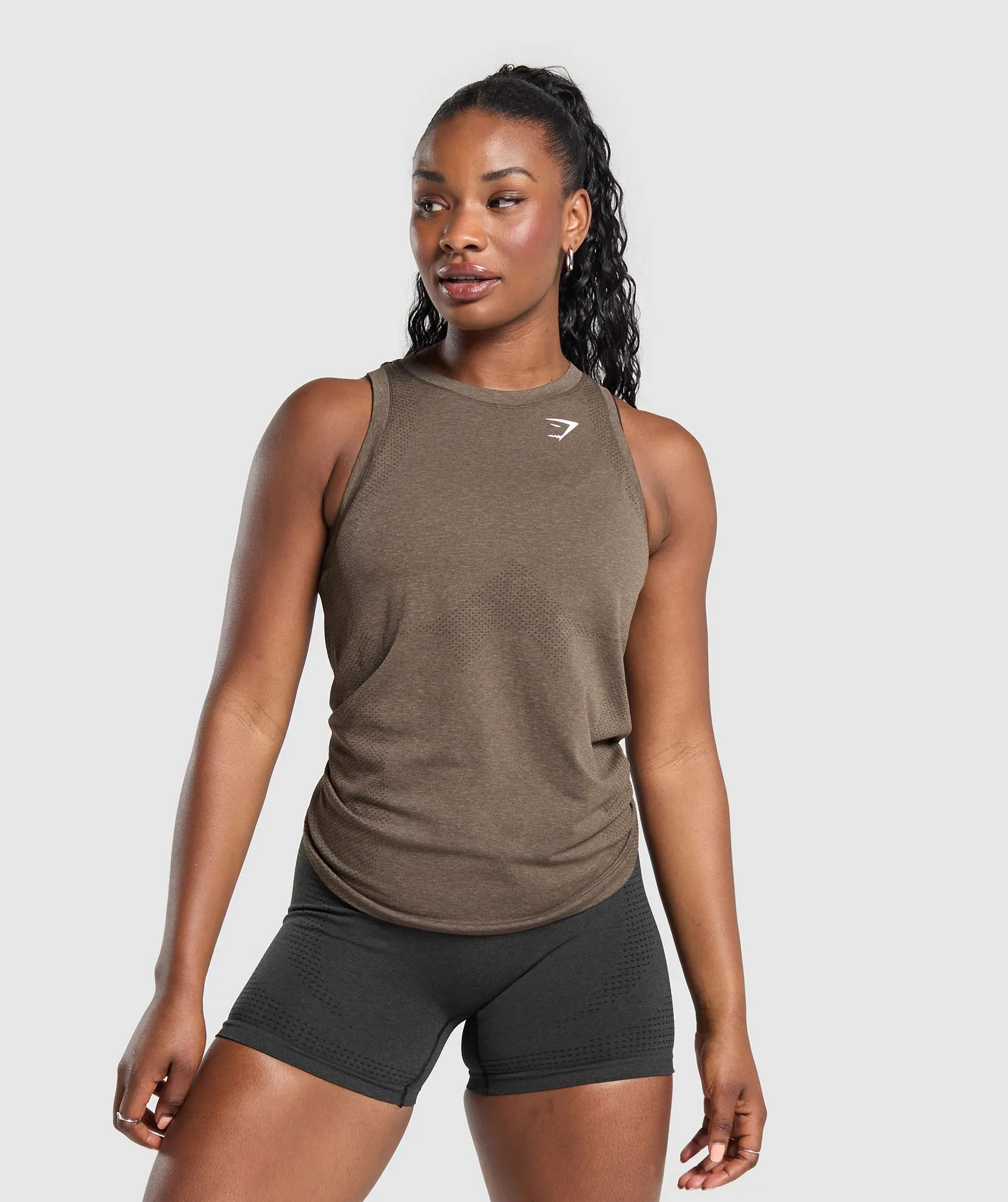 Gymshark Vital Seamless 2.0 Light Tank - Penny Brown Marl