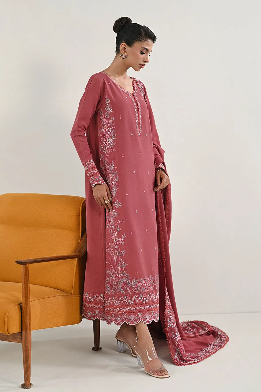 KARANDI'24-ROSEWOOD PINK LUXURY EMBROIDERED KARANDI SET (NEL-24628)