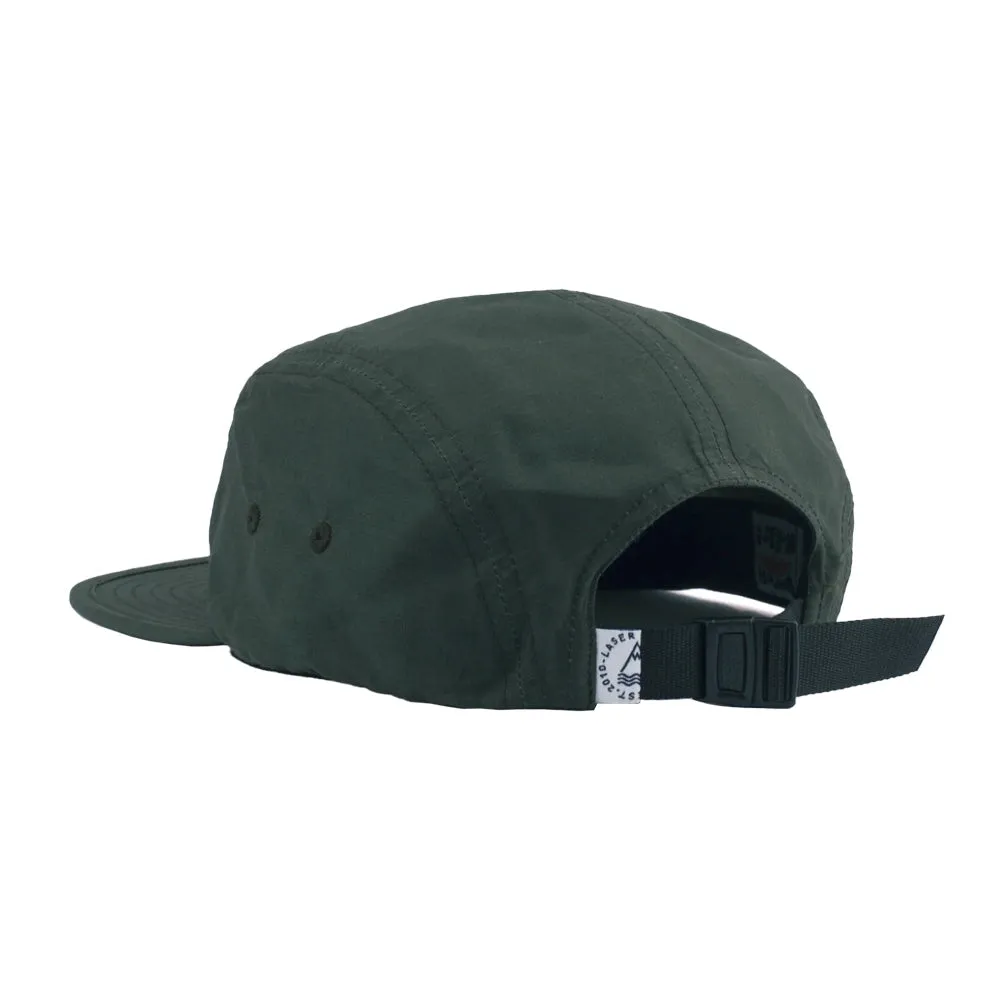 LASER Borne Ripstop Packable 5 Panel Hat Cap - Forest