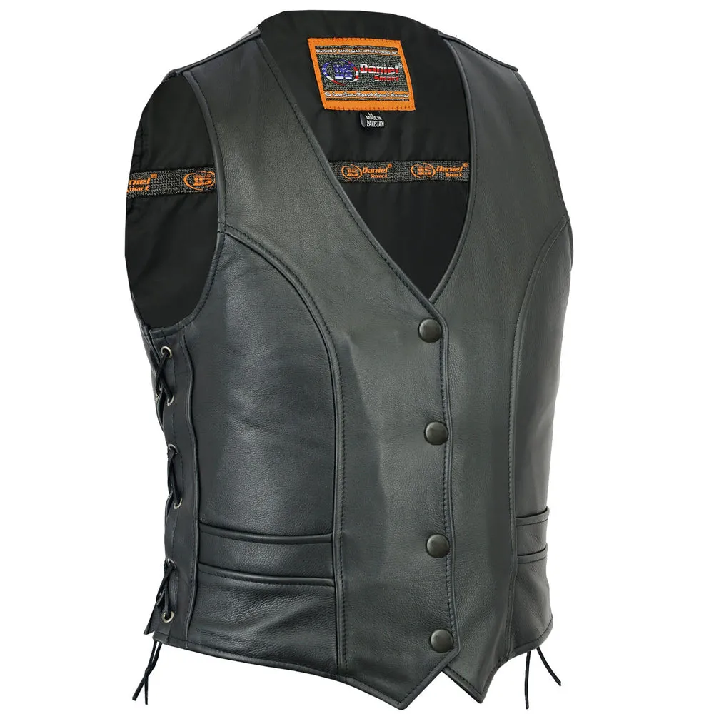 Leather Women's Premier Soft Stylish Full Cut Vest