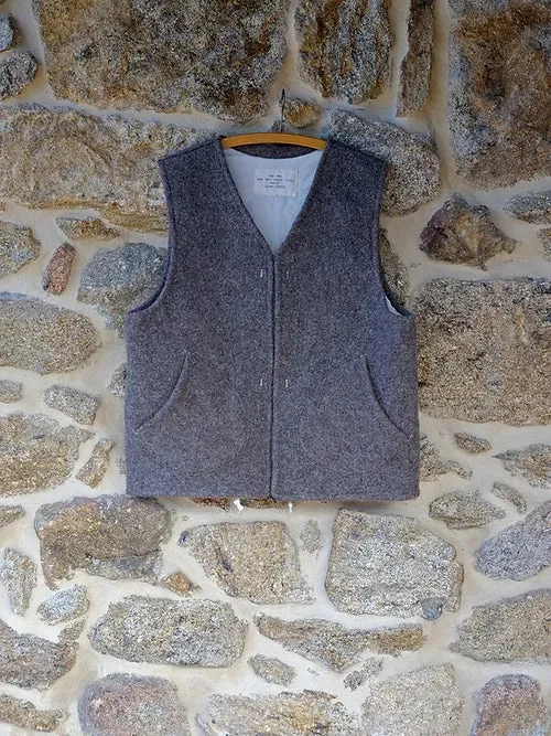 Liner Vest | Handmade Natural Wool Felt