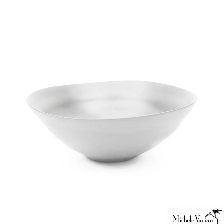 Matte Porcelain Fruit Bowls White Set of 4