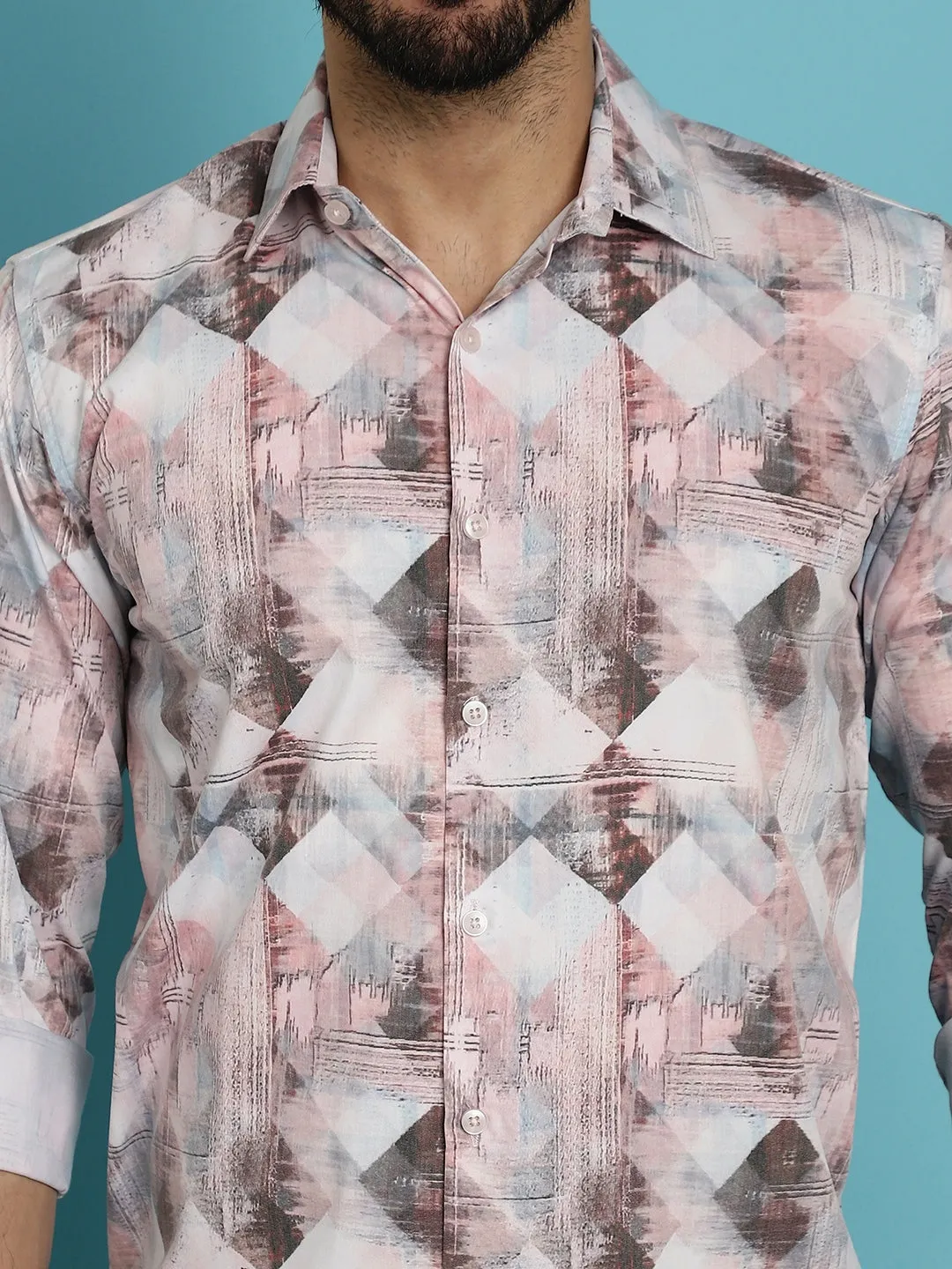 Men'S Printed Casual Shirt For Mens