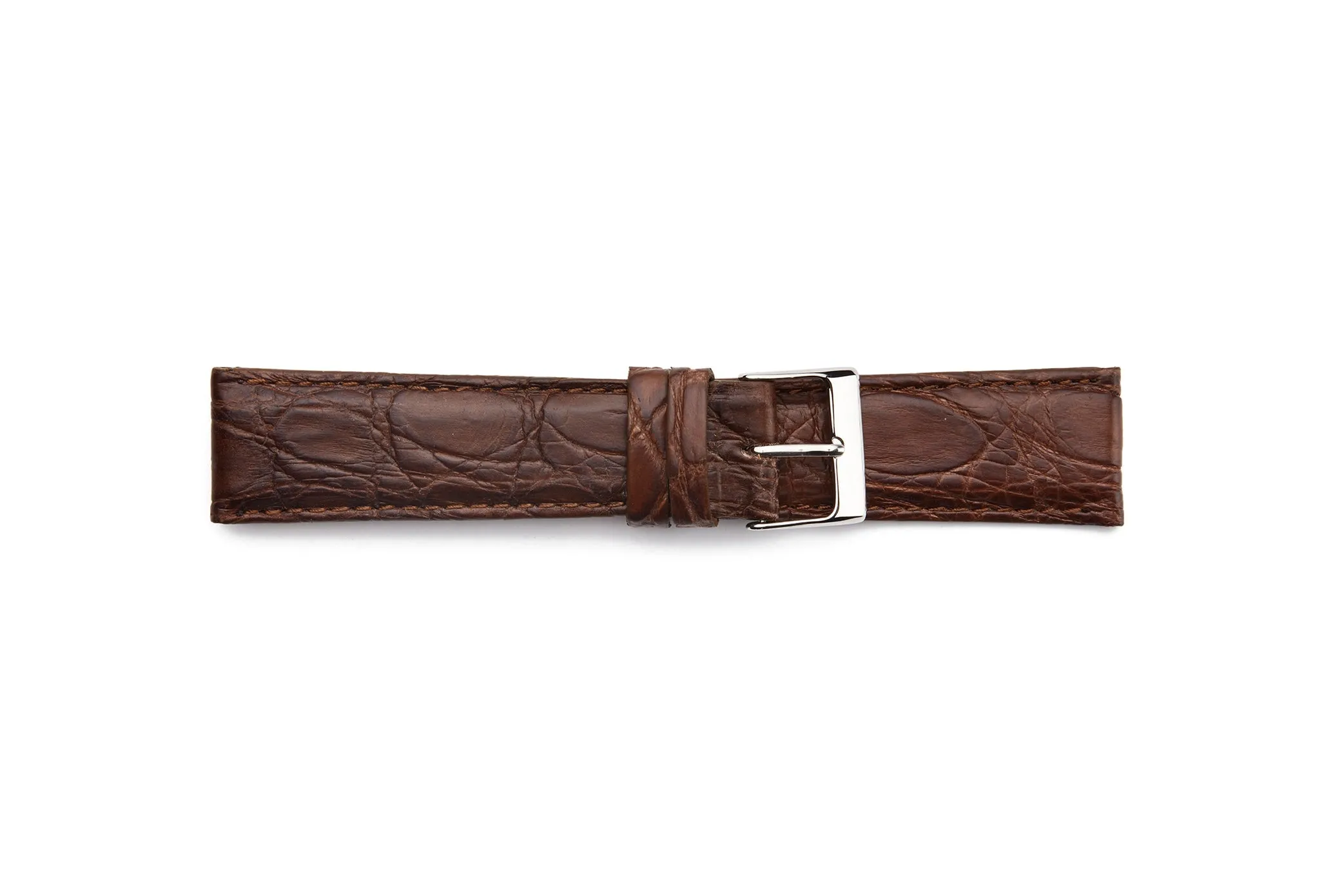 ML-900L Genuine, Long Matte Crocodile Watch Strap