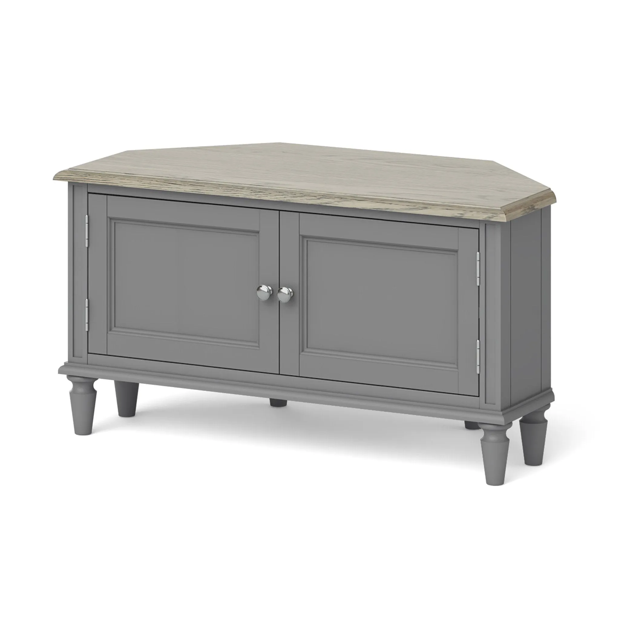 Mulsanne Grey 95cm Corner TV Unit