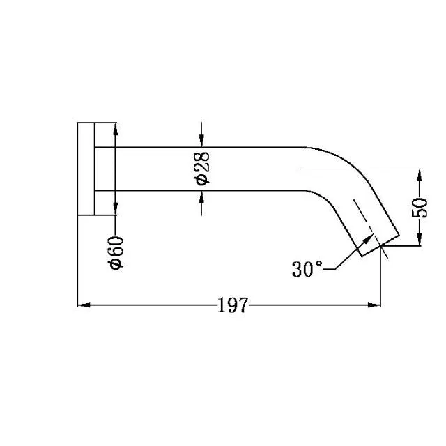 Nero Mecca Wall Mount Sensor Taps Matte Black