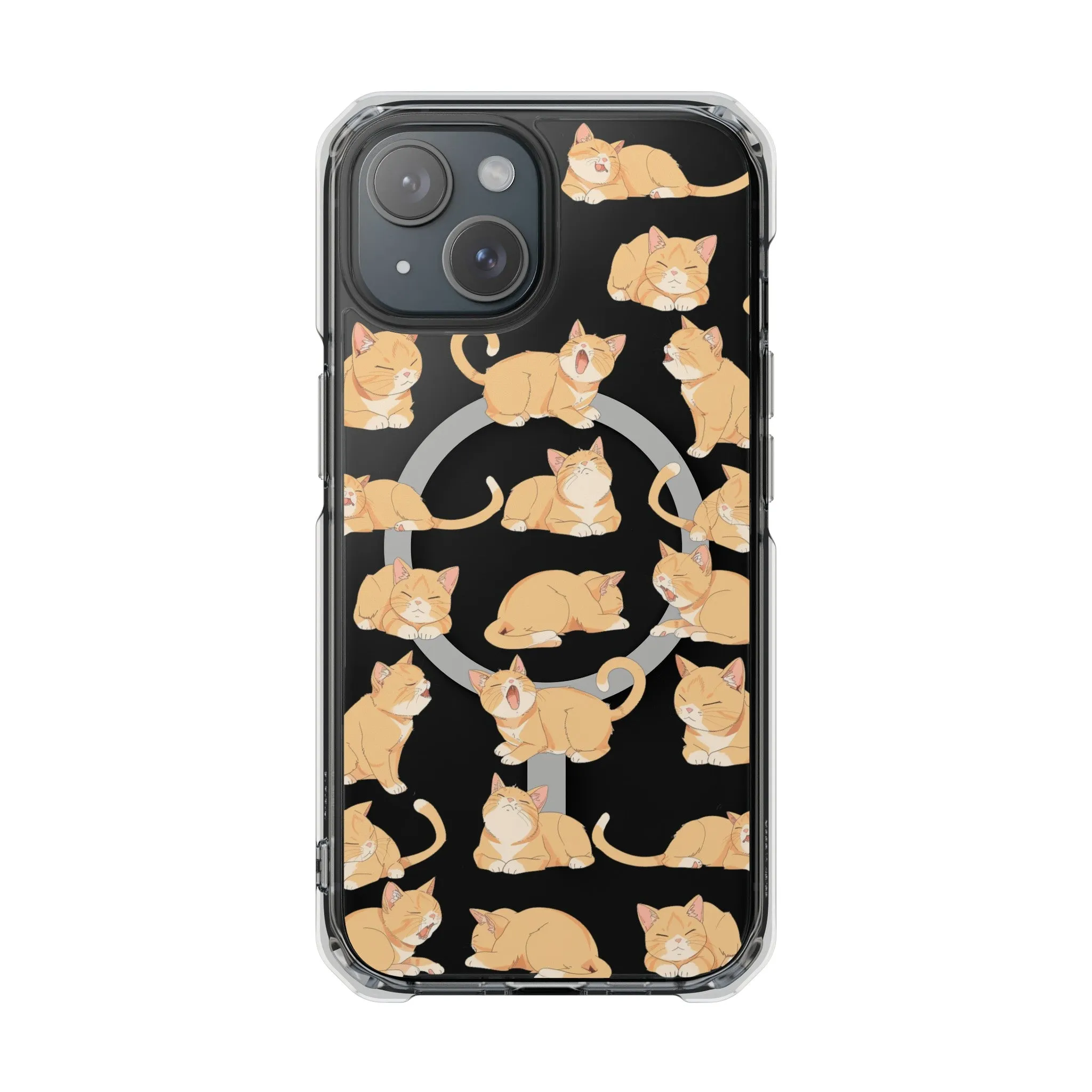 Oneticase Tabby Cats Pattern Magnetic Case for iPhone 14 and 15 series