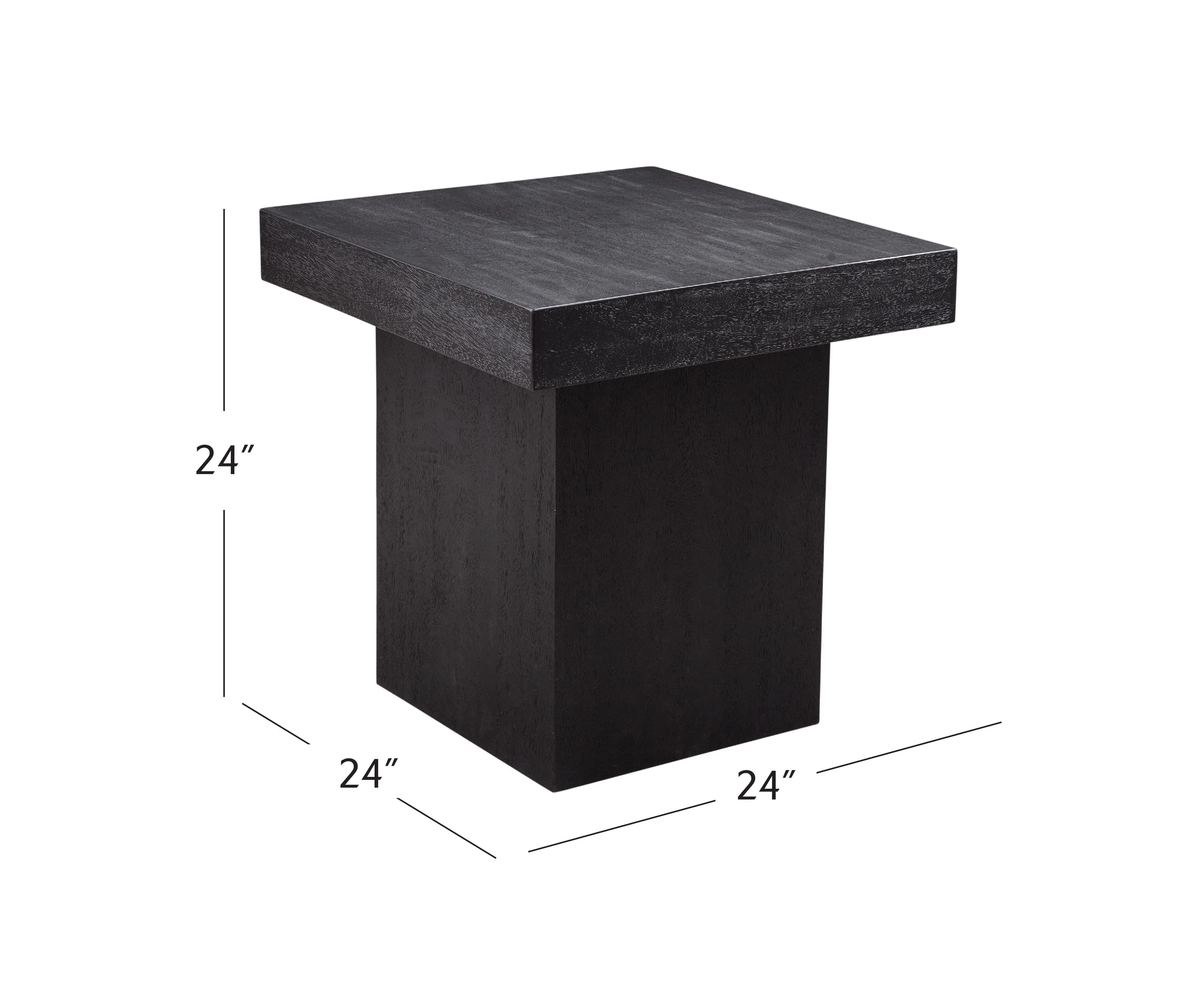 Padula - Large End Table - Black