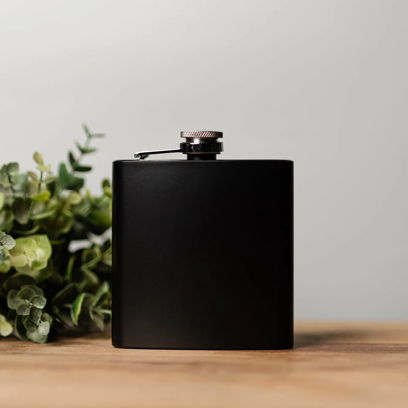 Personalized Aged Birthday Matte Black Flask