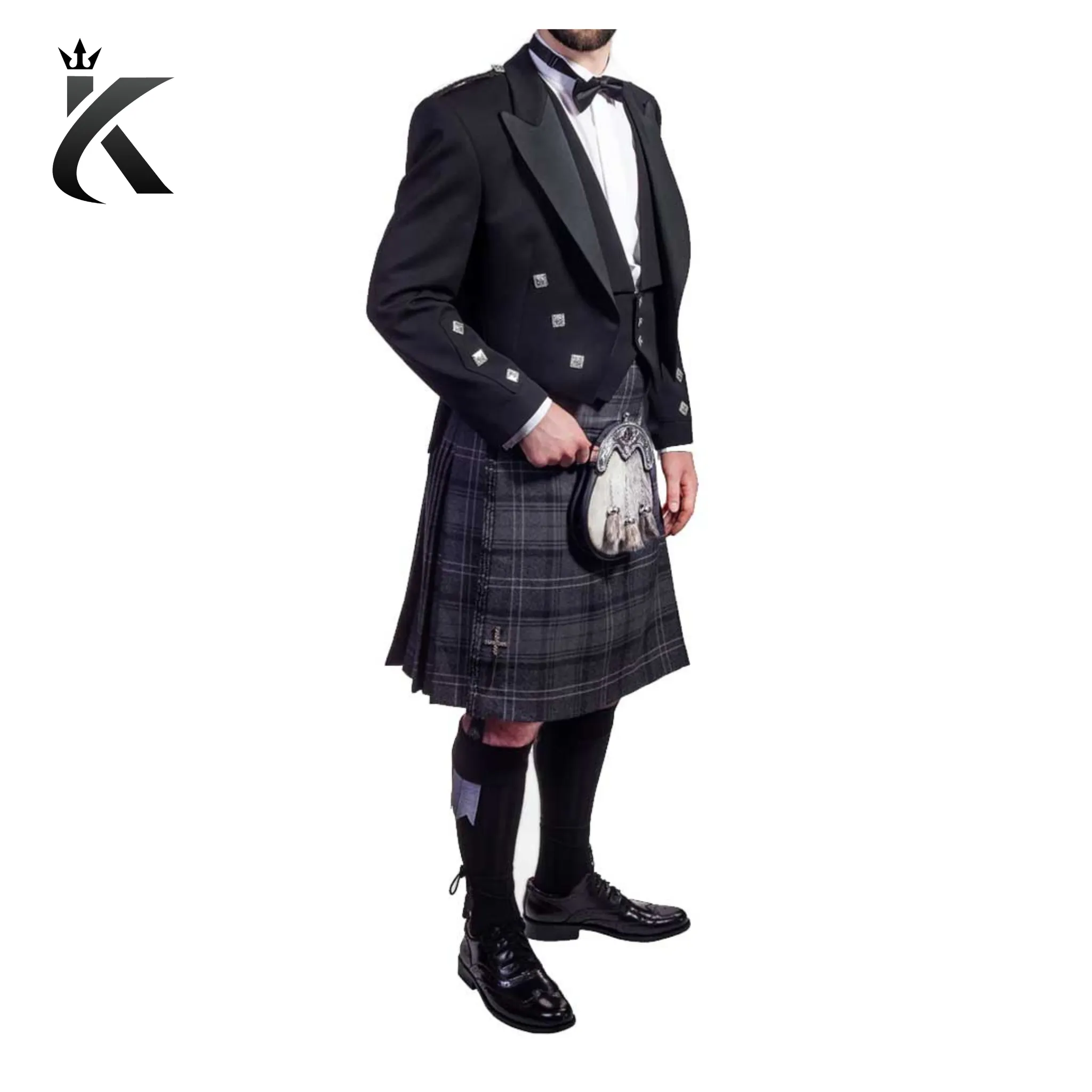 Premium Granite Clan Prince Charlie Kilt Outfit - Exquisitely Crafted