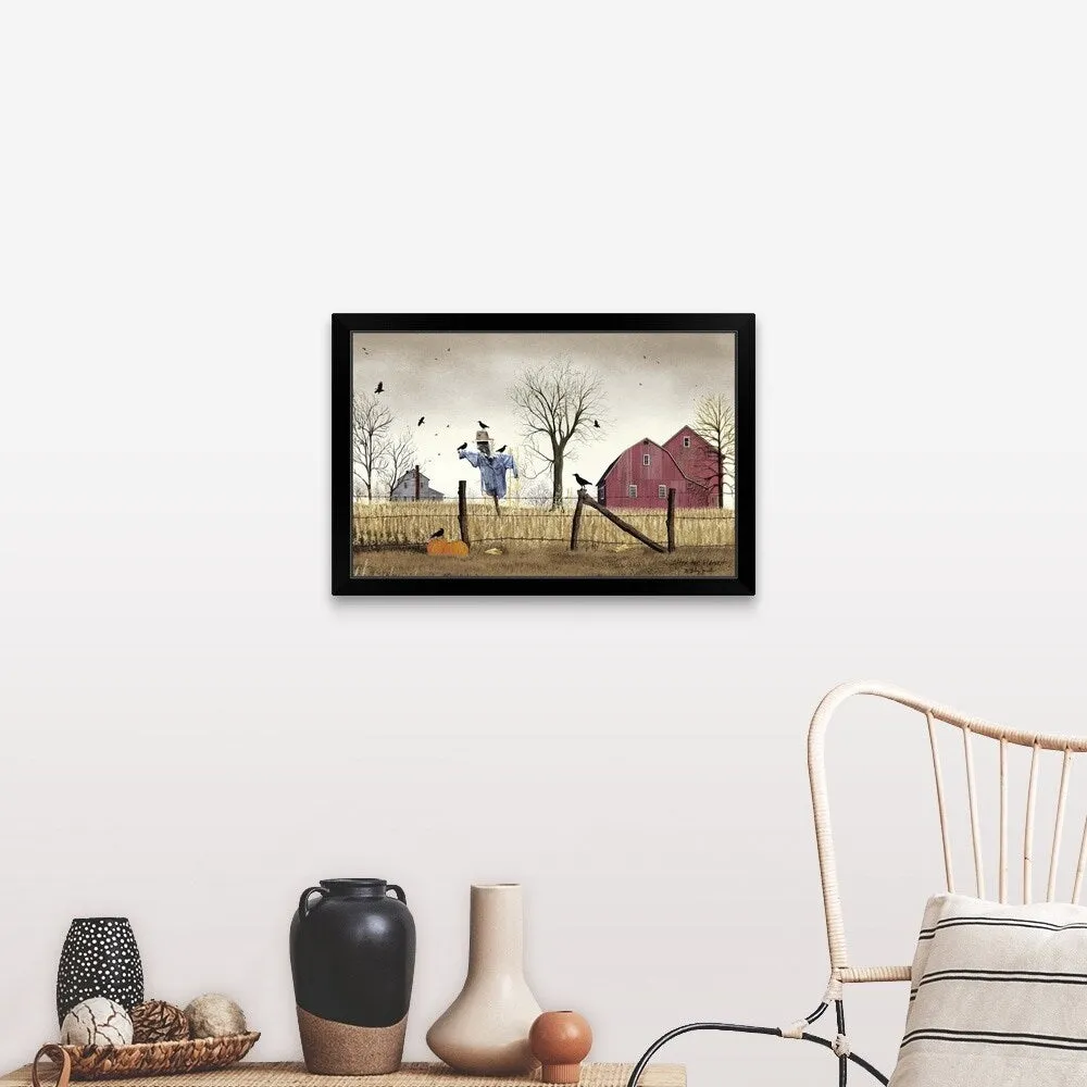 "After the Harvest" Black Framed Print