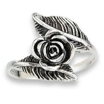 R776 Rose Leaves Ring