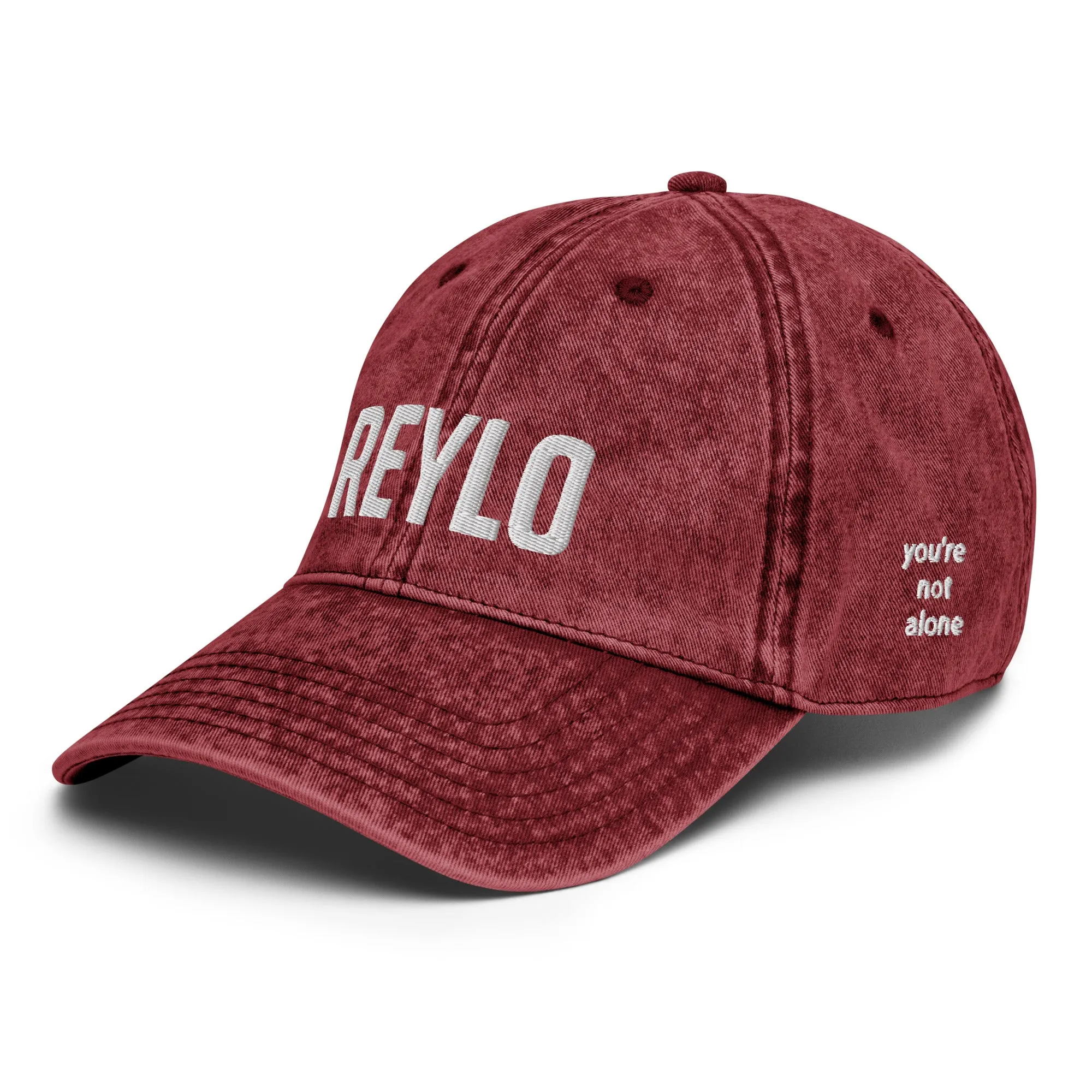 Reylo Vintage Hat with You're Not Alone Side