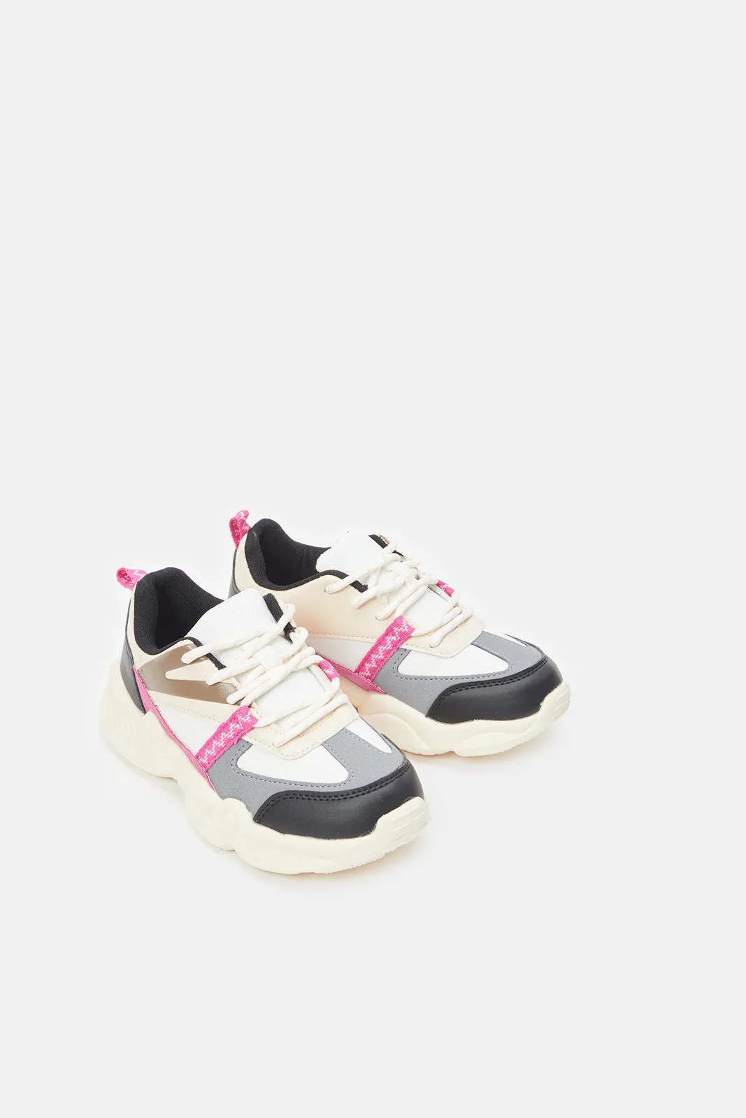 Senior Girls Multicolour Chunky Trainer