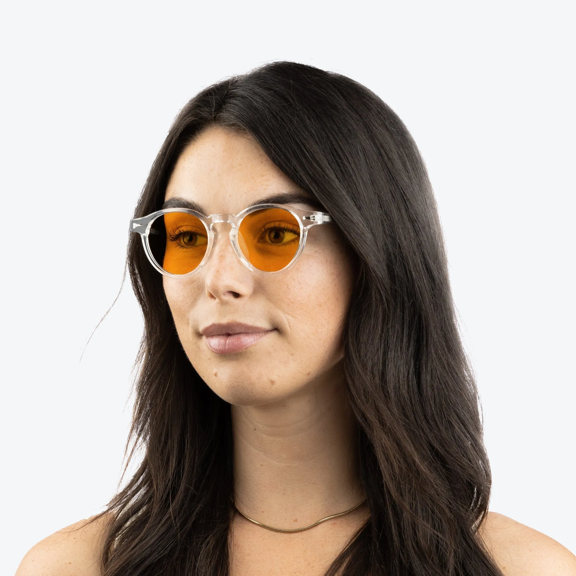 SunDown Oscar Blue Blocking Glasses - Crystal - Readers