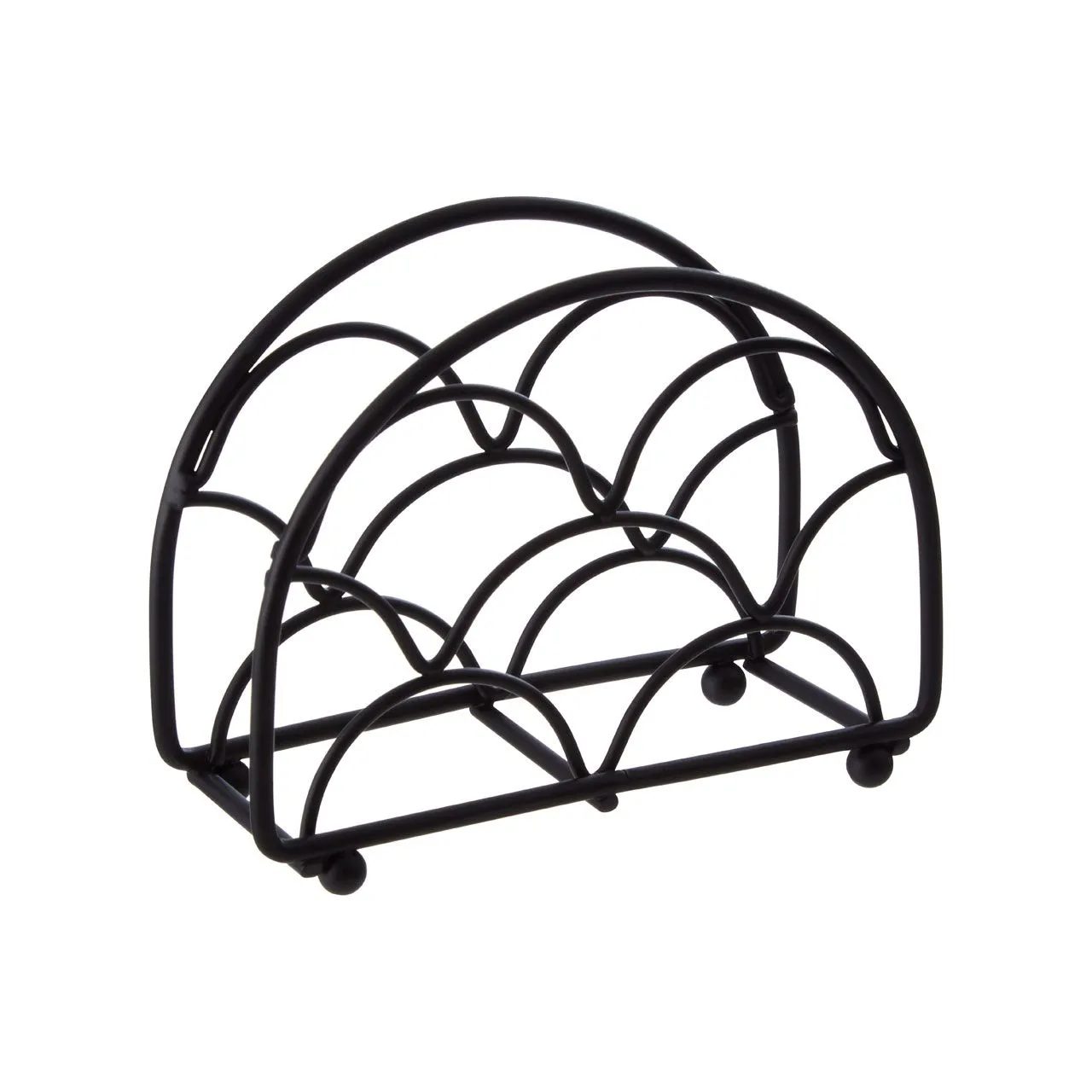 Vertex Deco Napkin Holder - Matte Black