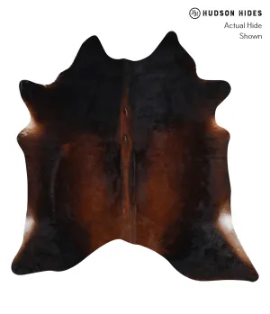 Warm Caramel Large Brazilian Cowhide Rug 6'3"H x 6'2"W #A4861 by Hudson Hides