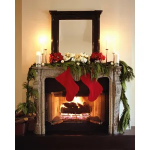 Yule Log Printed Backdrop